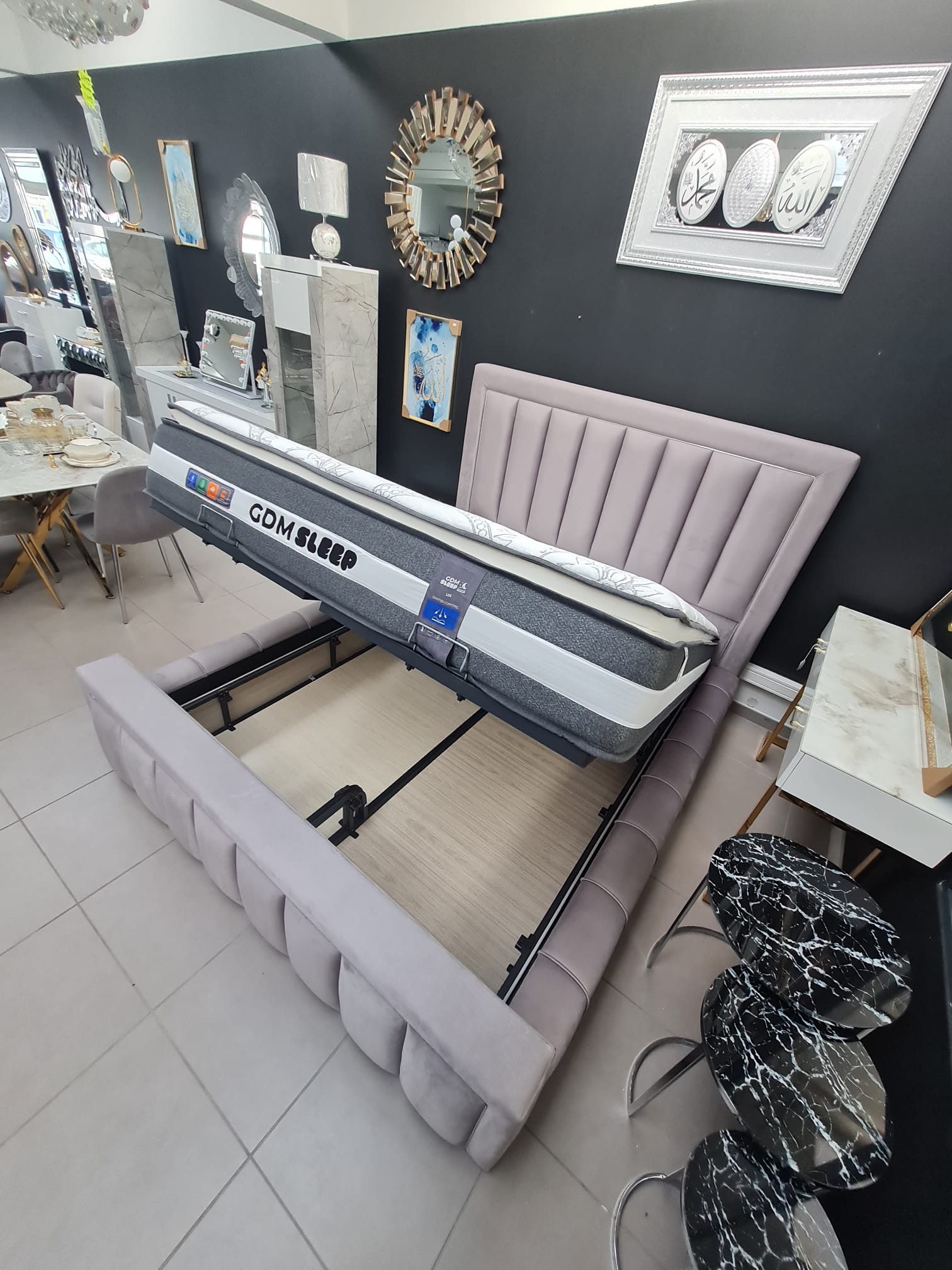 Cadre de lit PRESTIGE gris