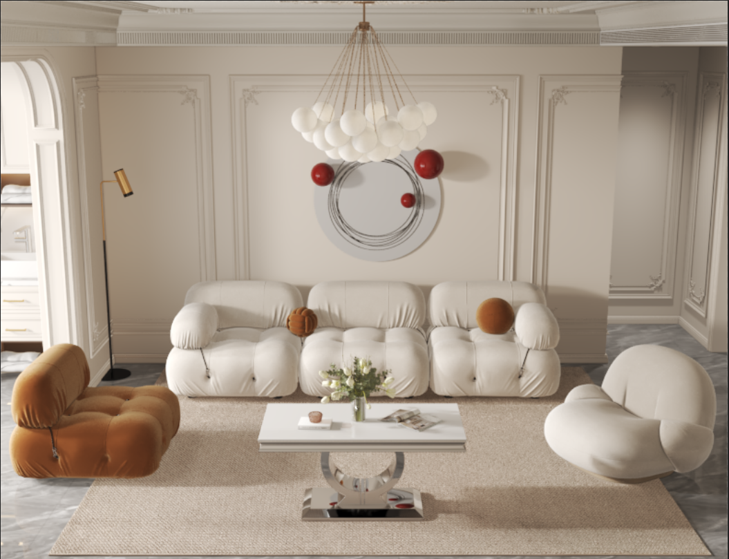 Table basse INVICTUS argenté