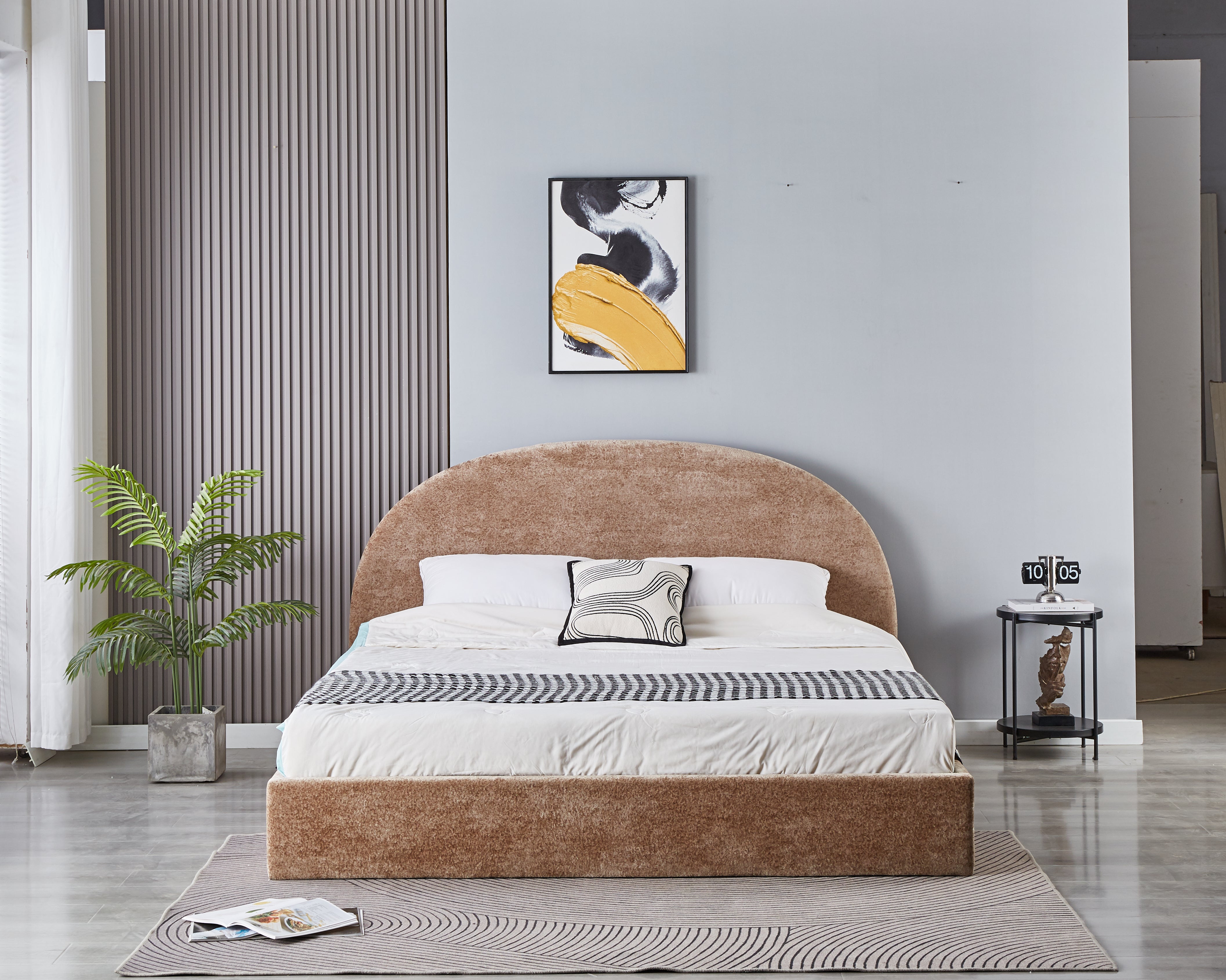Lit coffre VALENTINA chenille