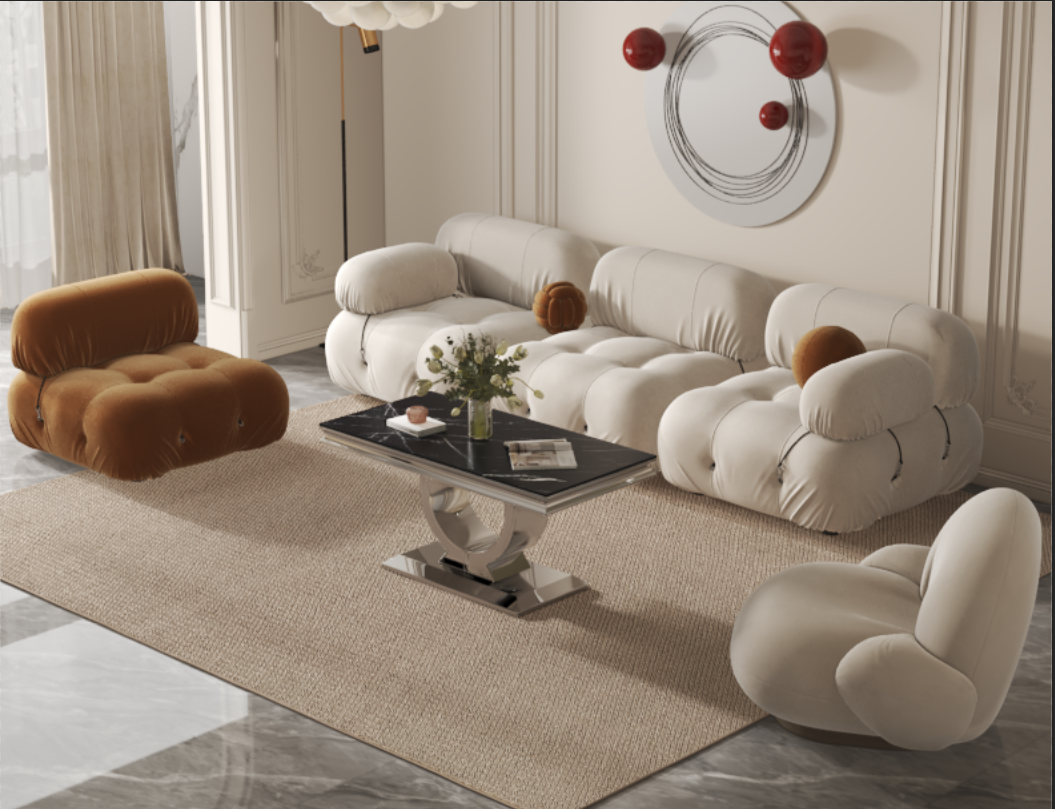 Table basse INVICTUS argenté