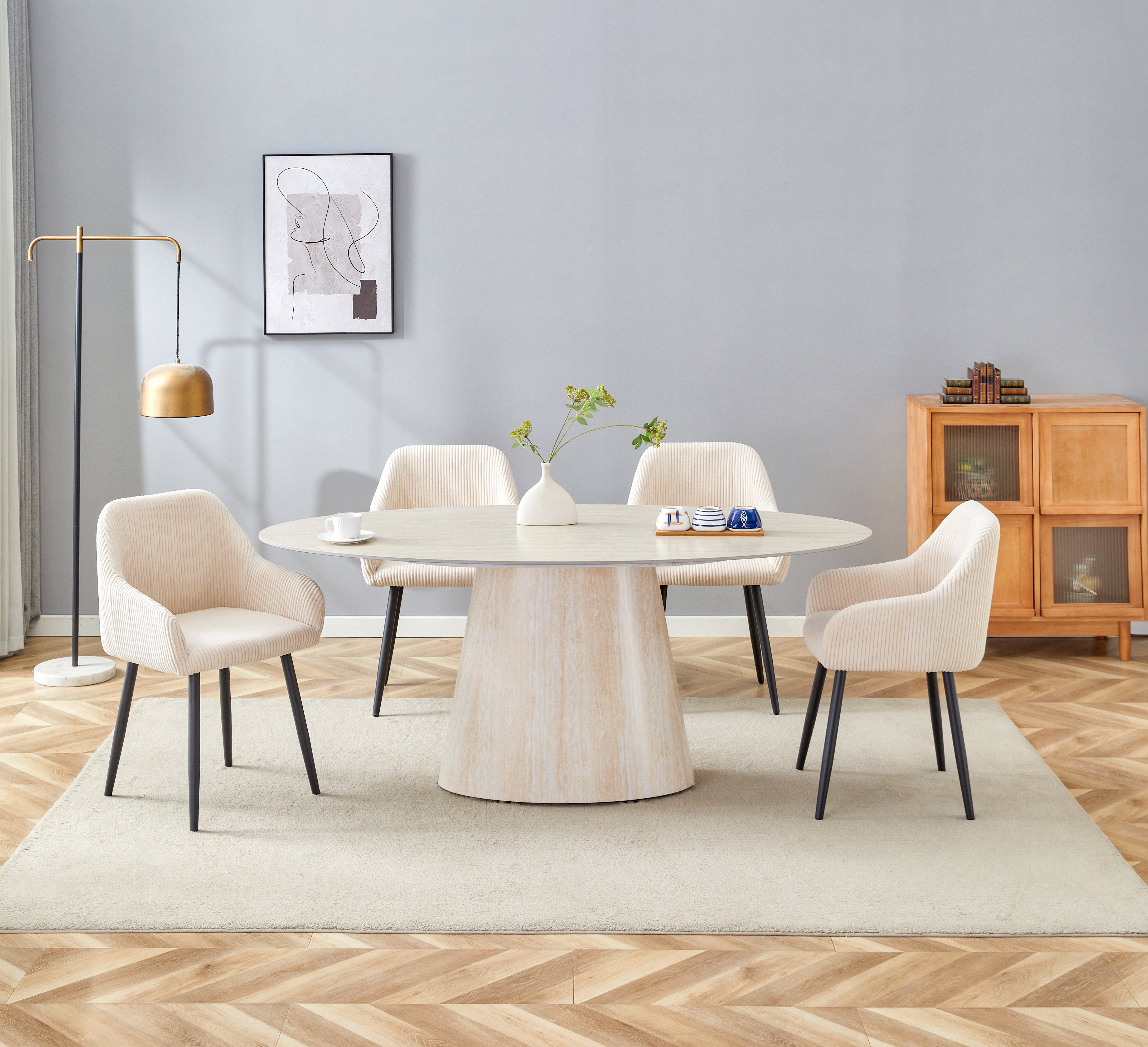 Table à manger OVA plateau céramique