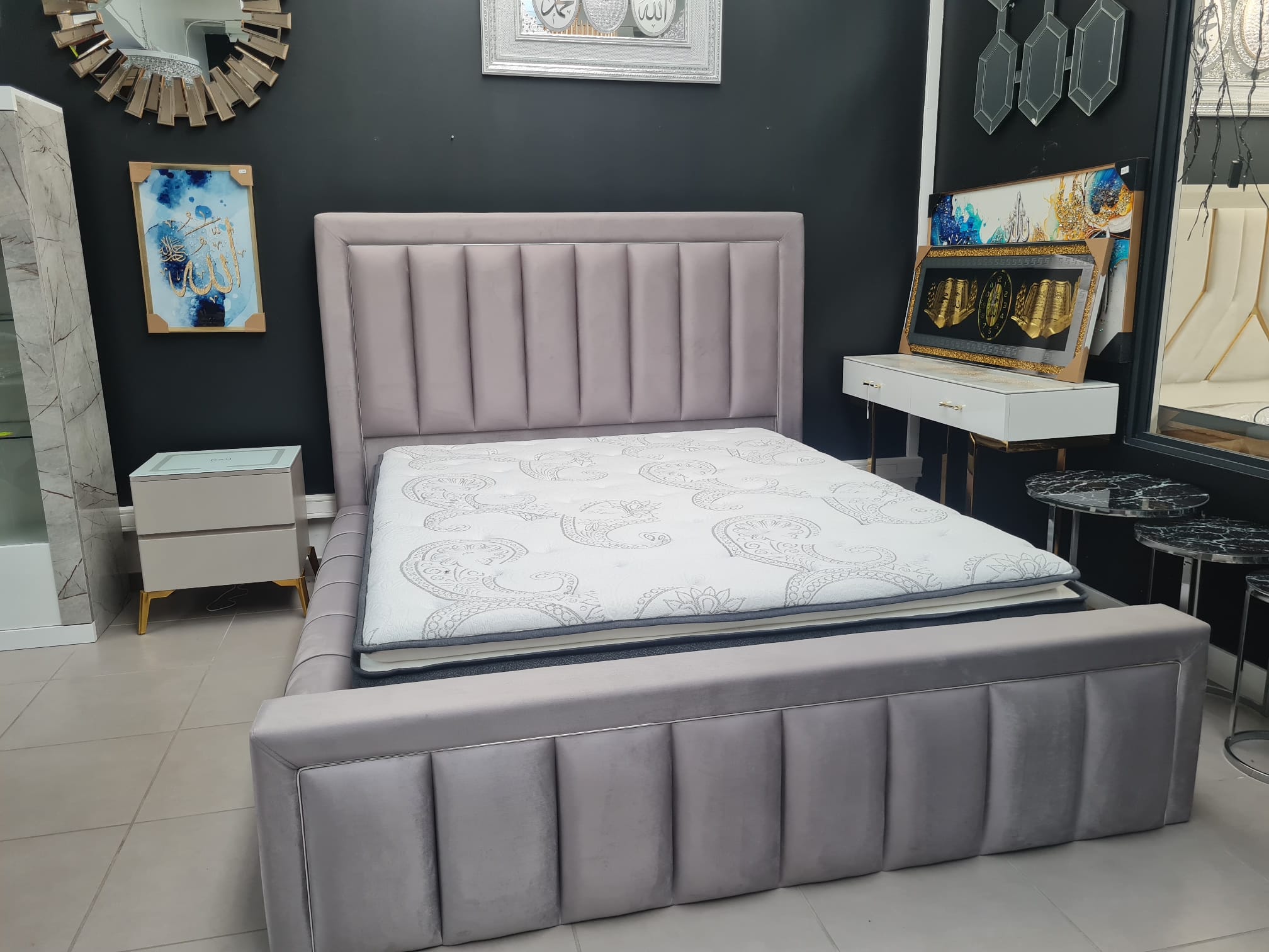 Cadre de lit PRESTIGE gris