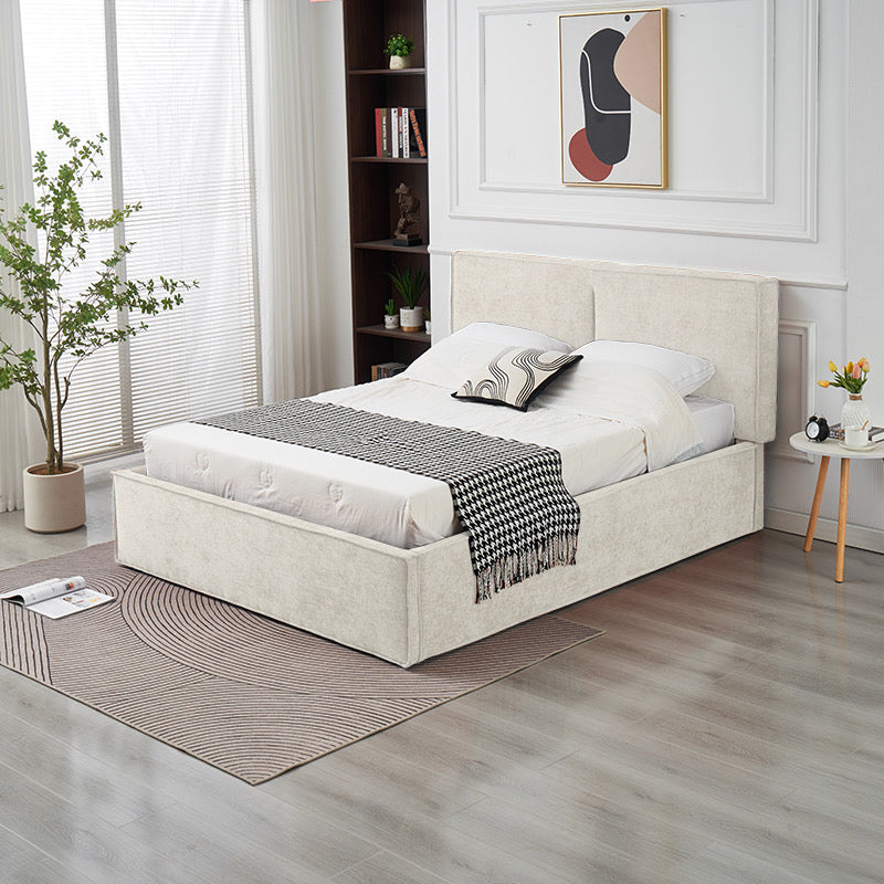 Lit coffre OLIVIA chenille beige