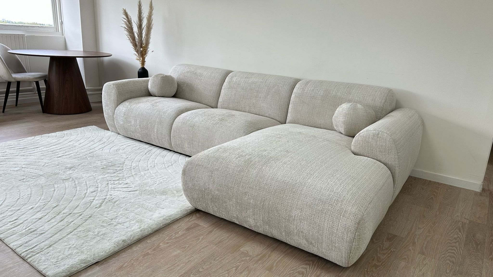 Canapé angle CLOUD tissus marbella