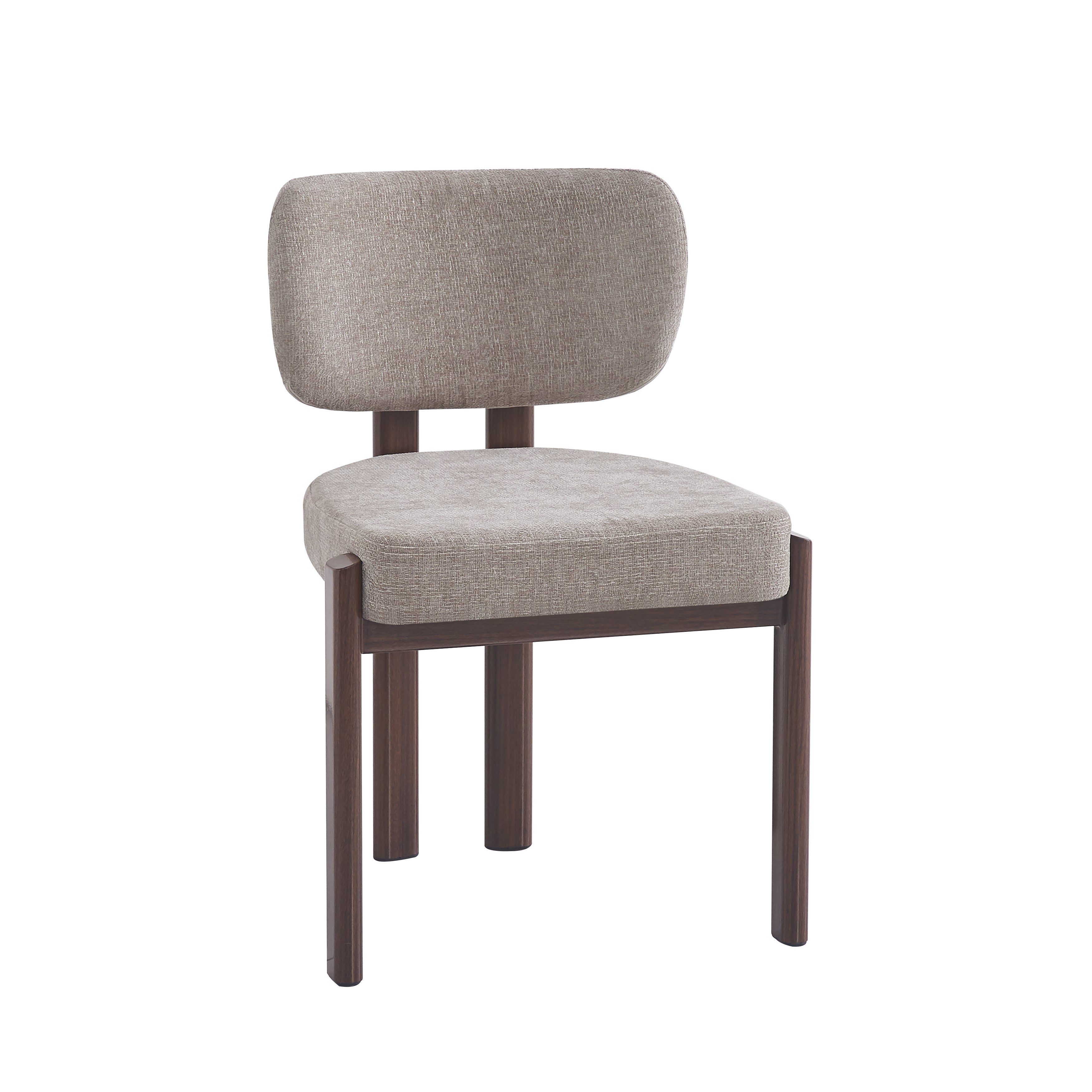 Chaise BAGUETTE effet noyer moka