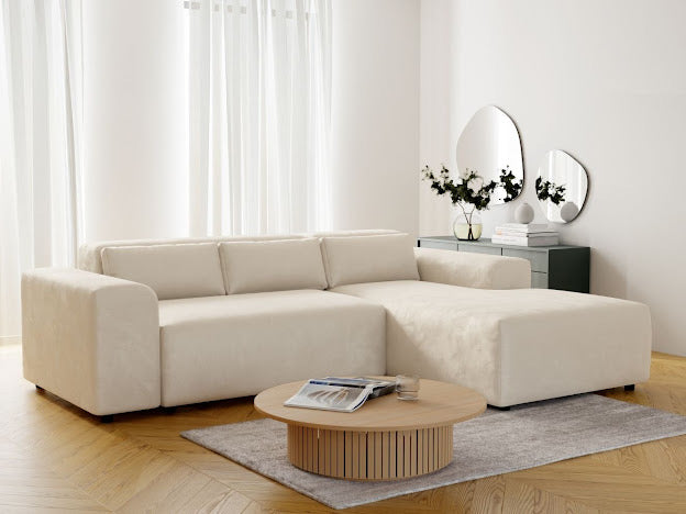 Canapé d’angle MORIS velours