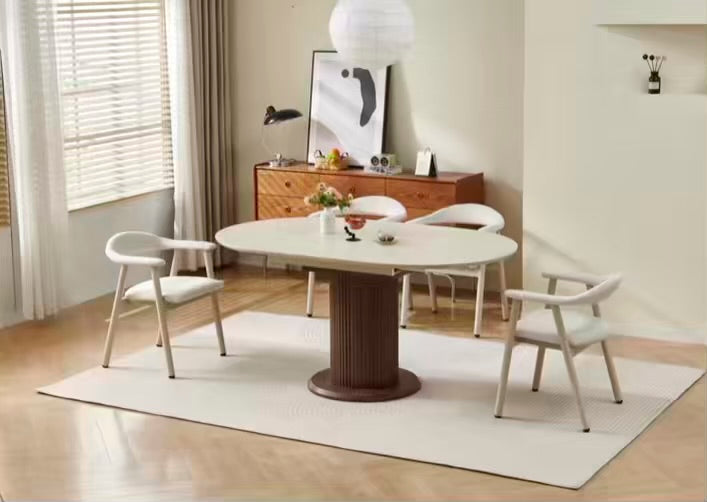 TABLE À MANGER SOFIA CÉRAMIQUE EXTENSIBLE 125/165CM
