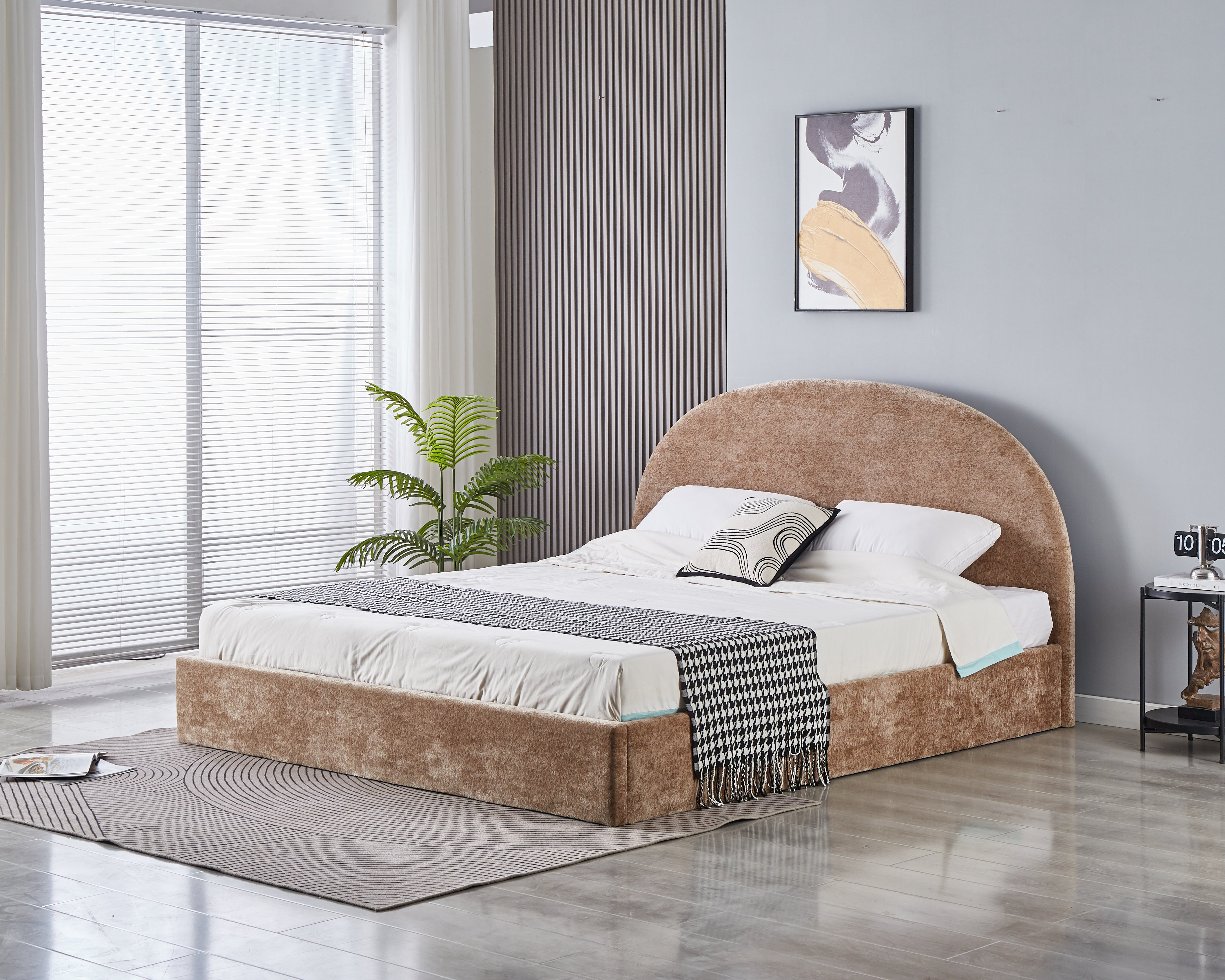 Lit coffre VALENTINA chenille