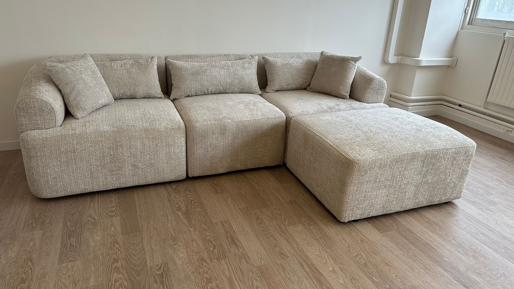 Canapé Mila Modulable 3+1 tissus marbella