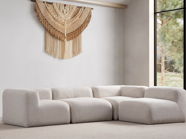 Canapé d’angle NUAGE 4 places velours