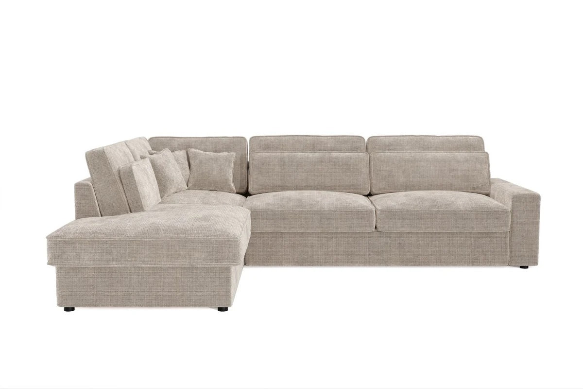 Canapé d’angle LEXUS tissus Marbella beige