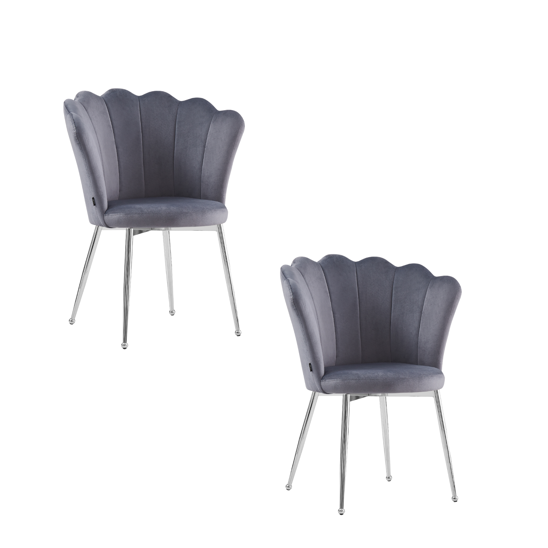 Chaise NYMPHÉA argenté