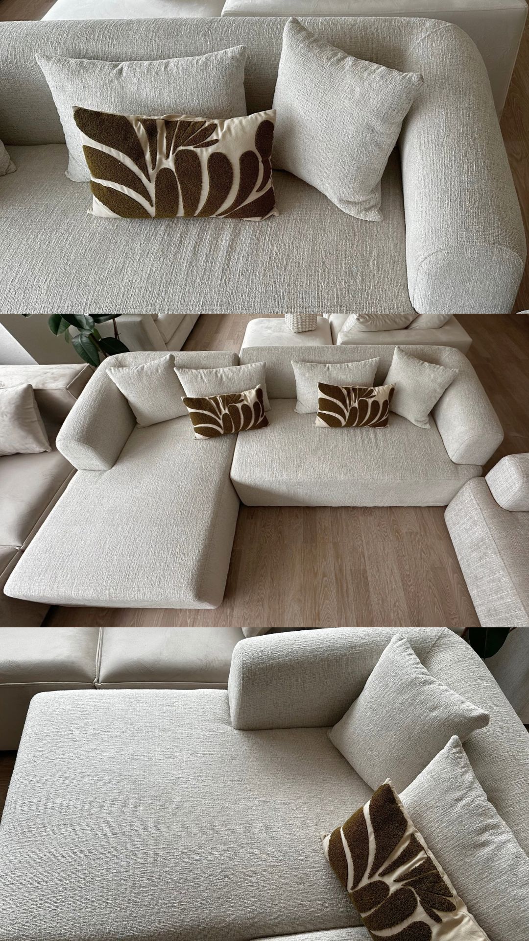 Canapé d’angle ÉLA chenille