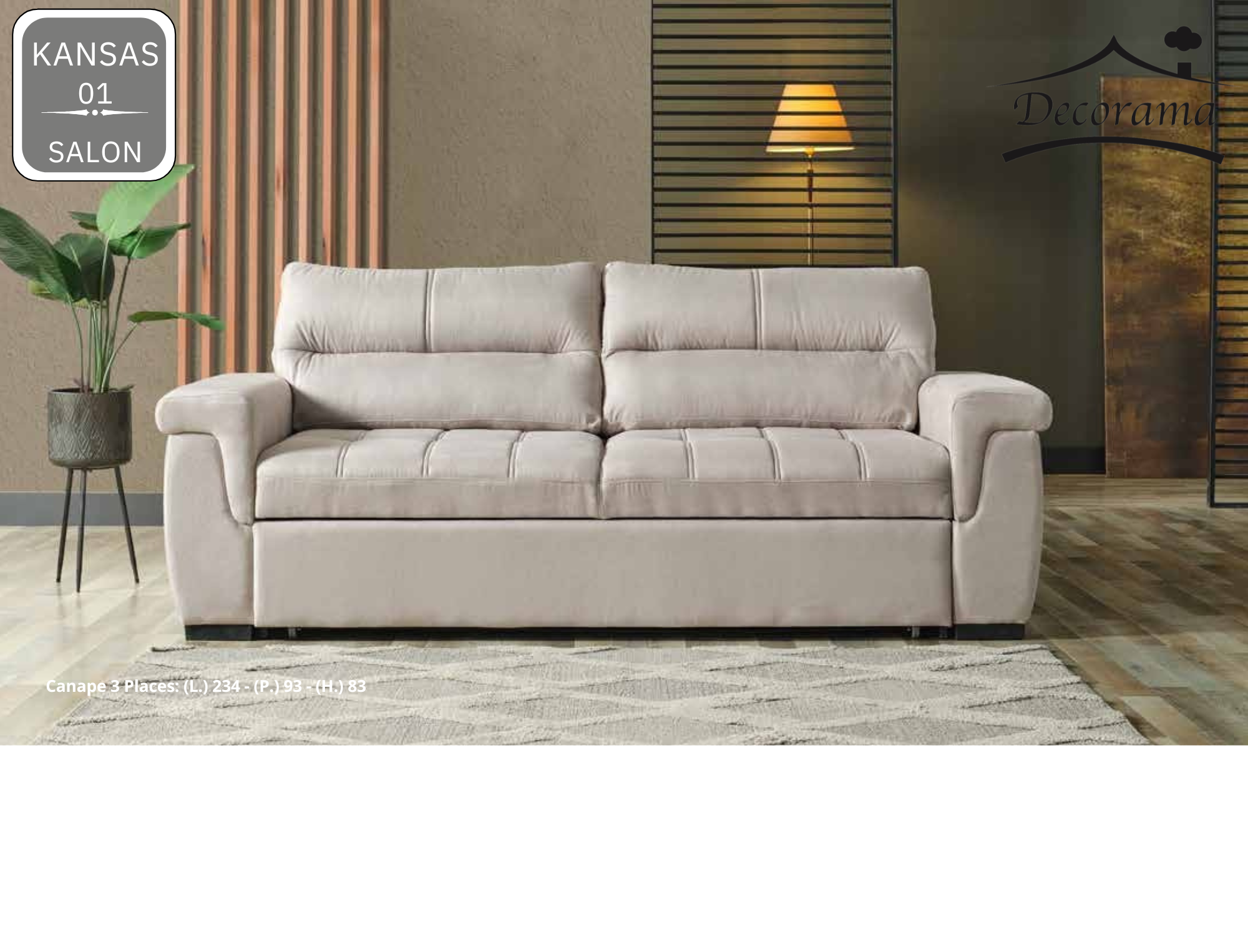 Salon KANSAS Similicuir