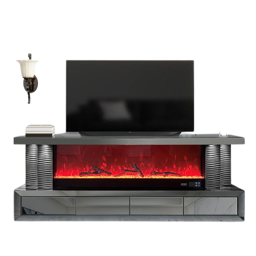 Meuble TV cheminée bluetooth