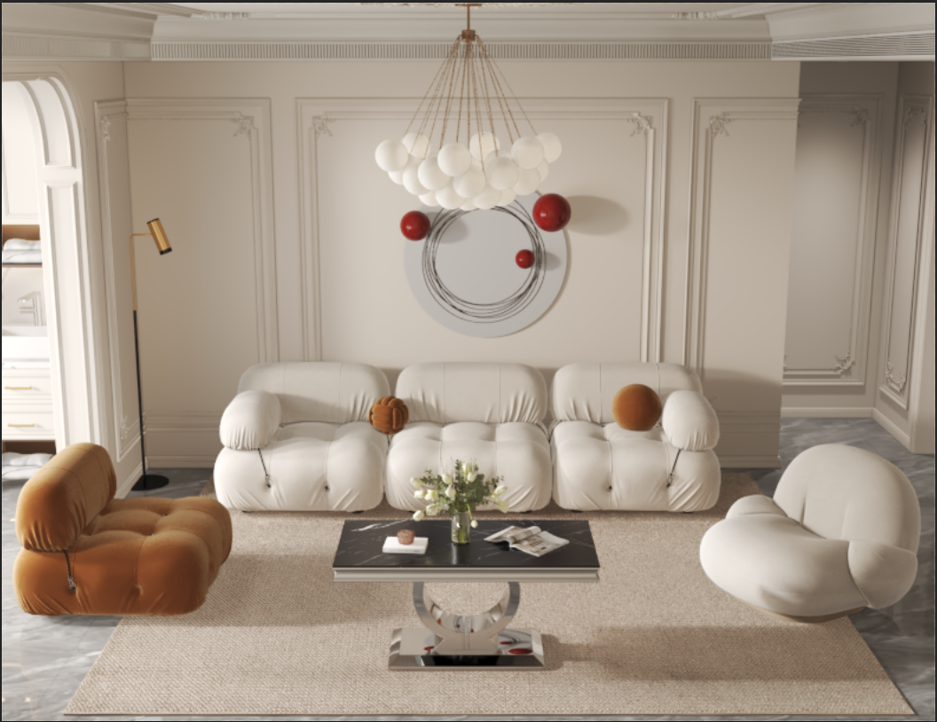 Table basse INVICTUS argenté