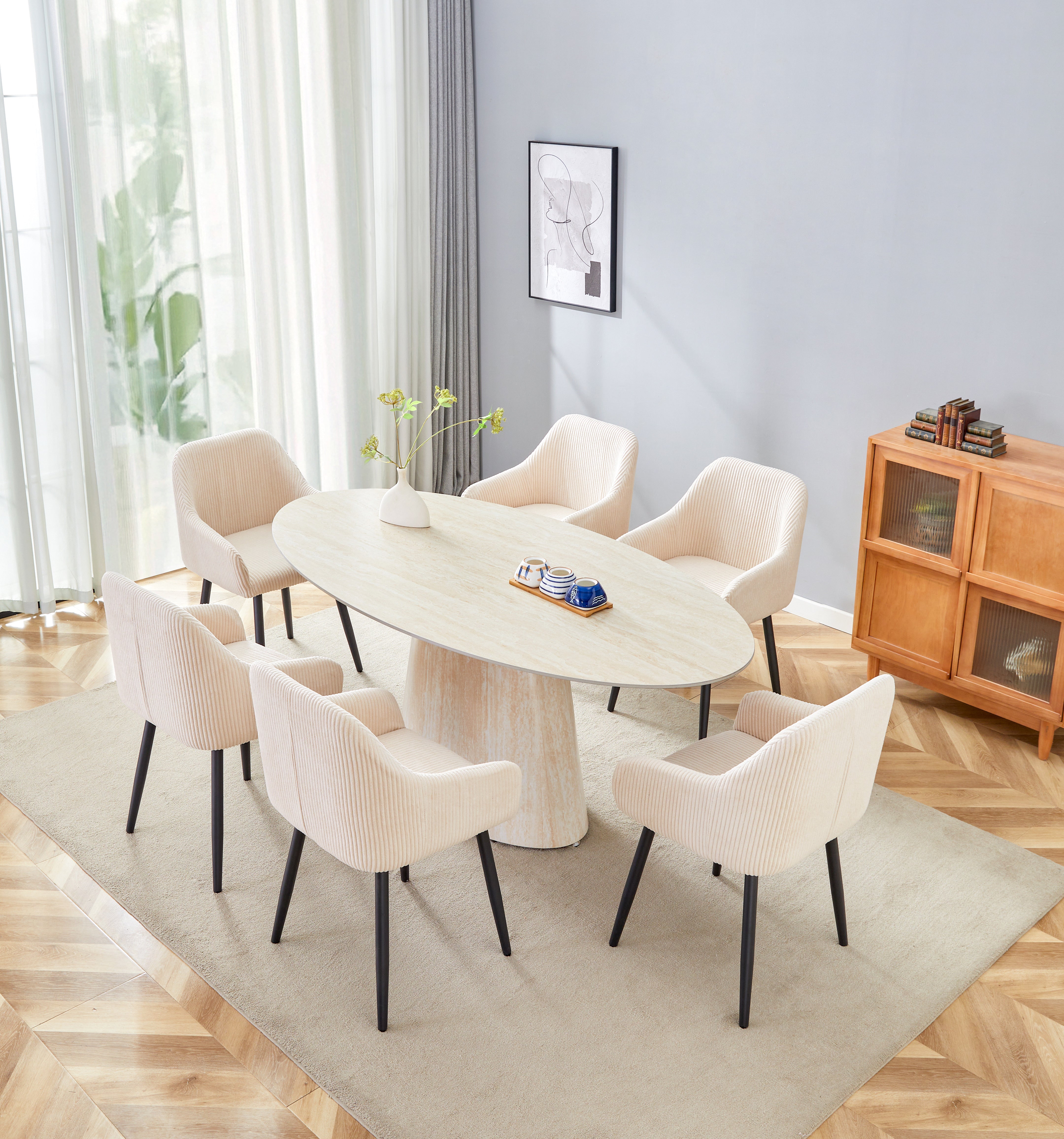 Table à manger OVA plateau céramique