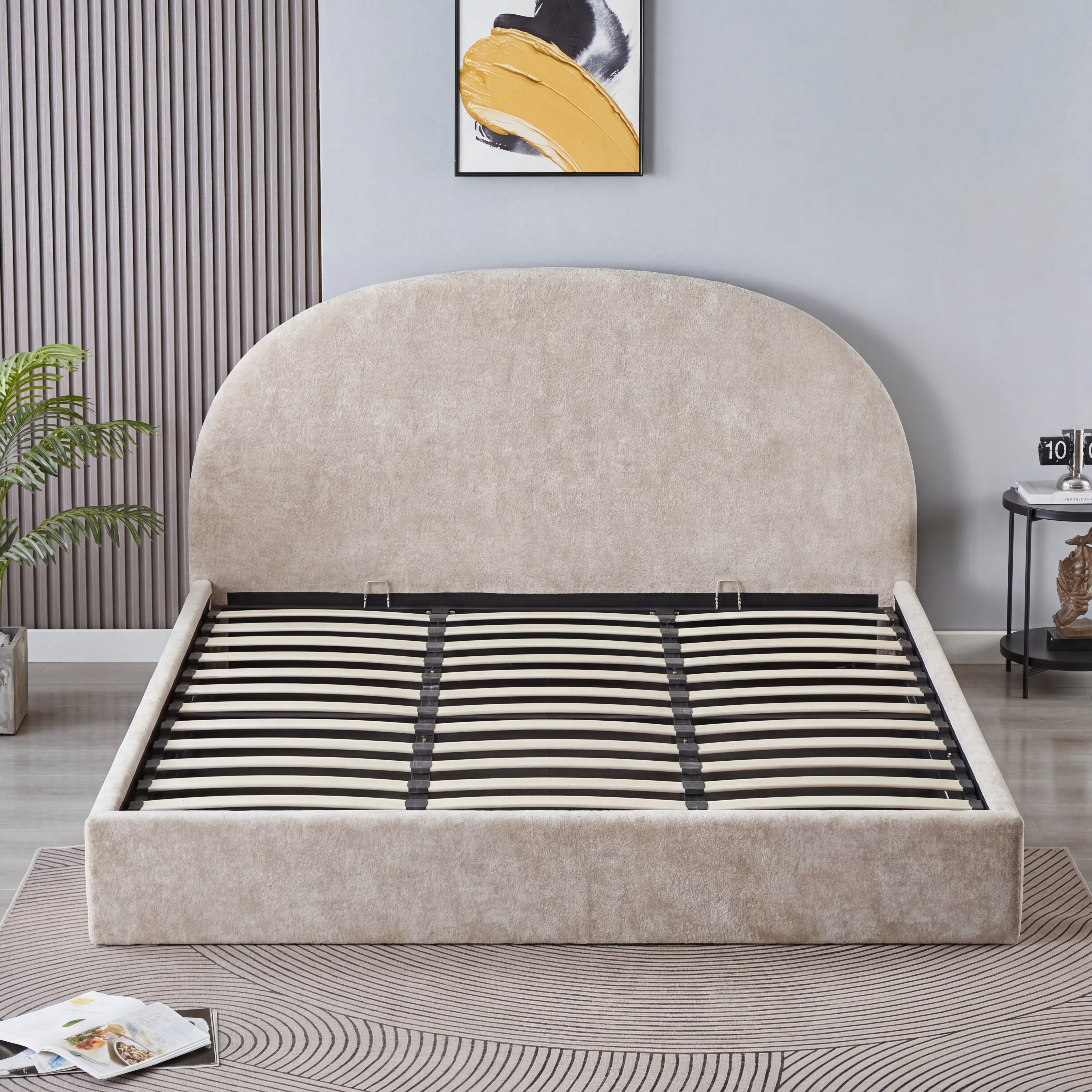 Lit coffre VALENTINA chenille