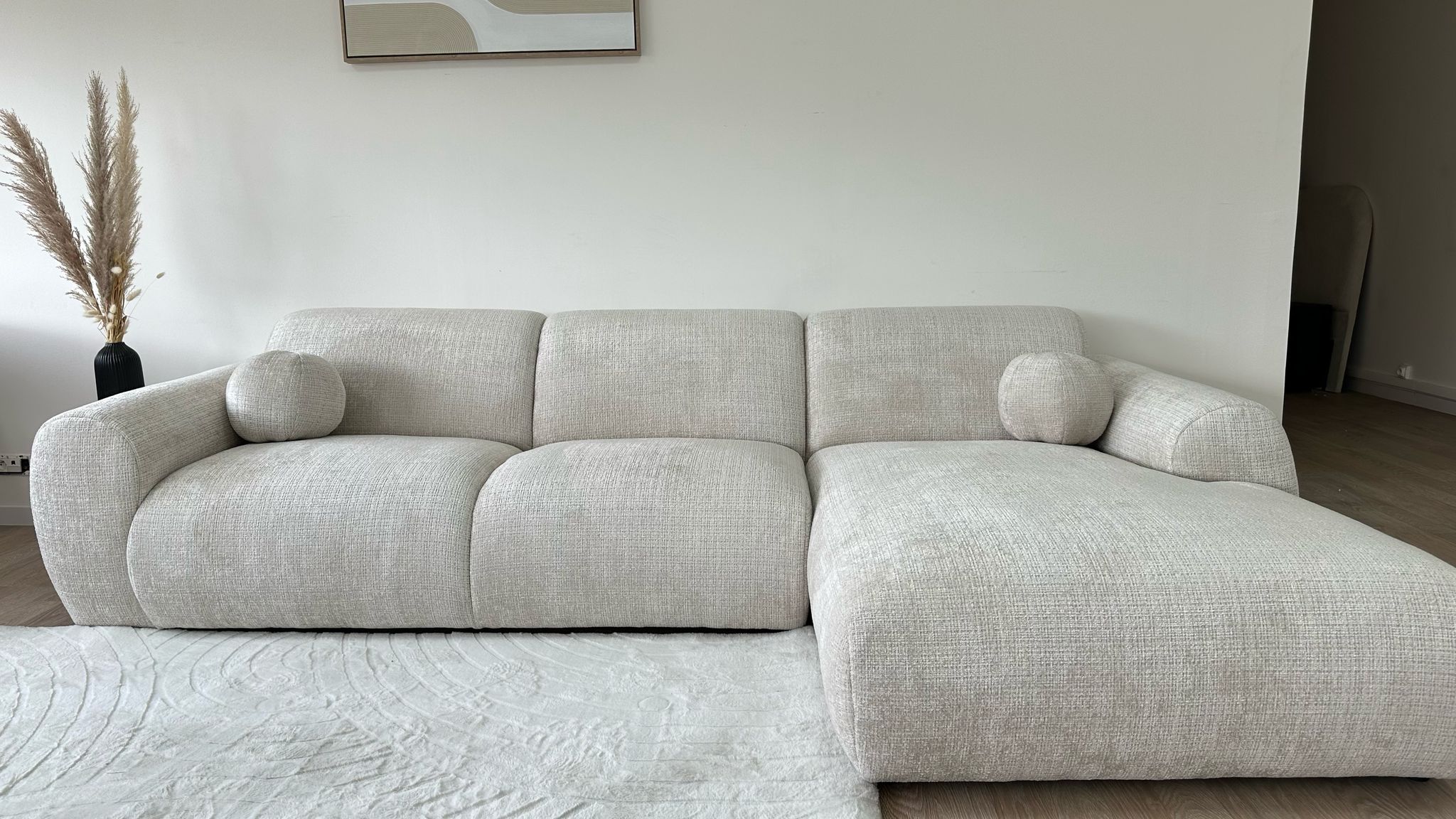 Canapé angle CLOUD tissus marbella