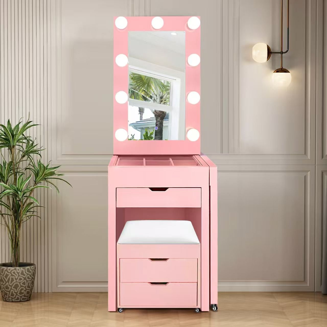 Coiffeuse à rallonge