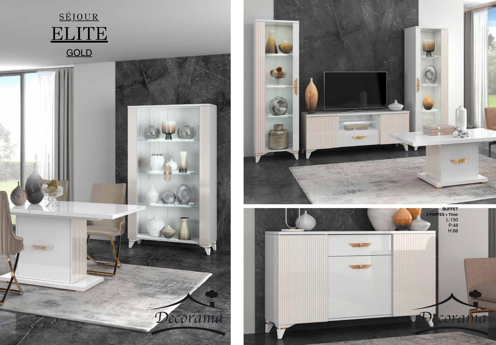 Séjour ÉLITE doré