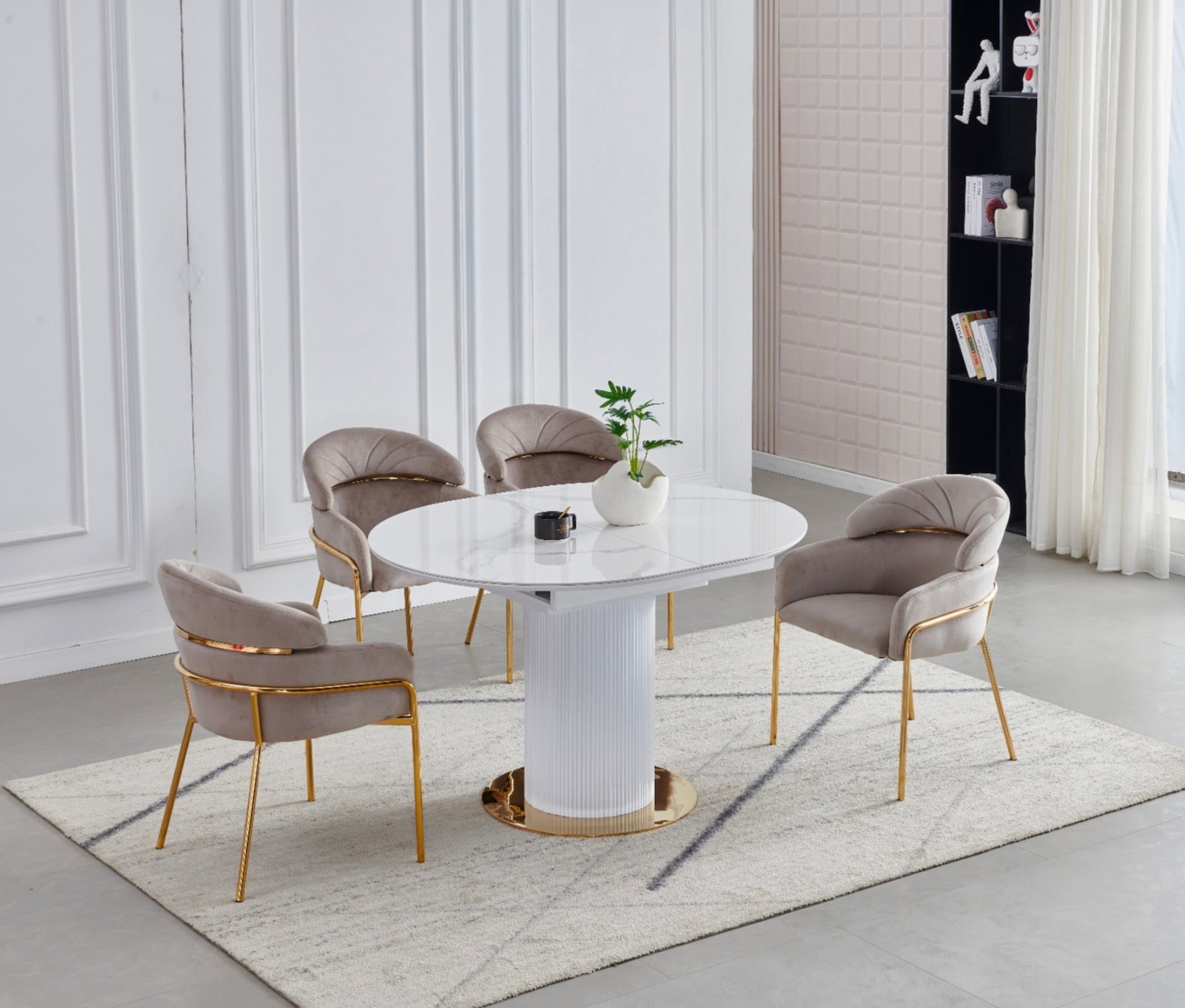 Table à manger extensible SOFIA céramique