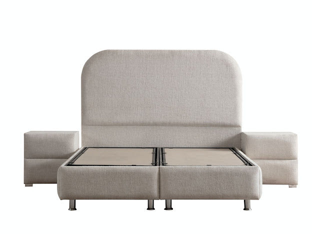 Lit JADE blanc cassé chenille