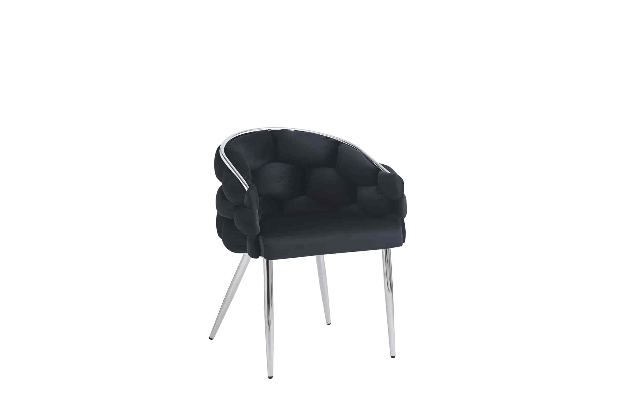 Chaise BALLON argenté