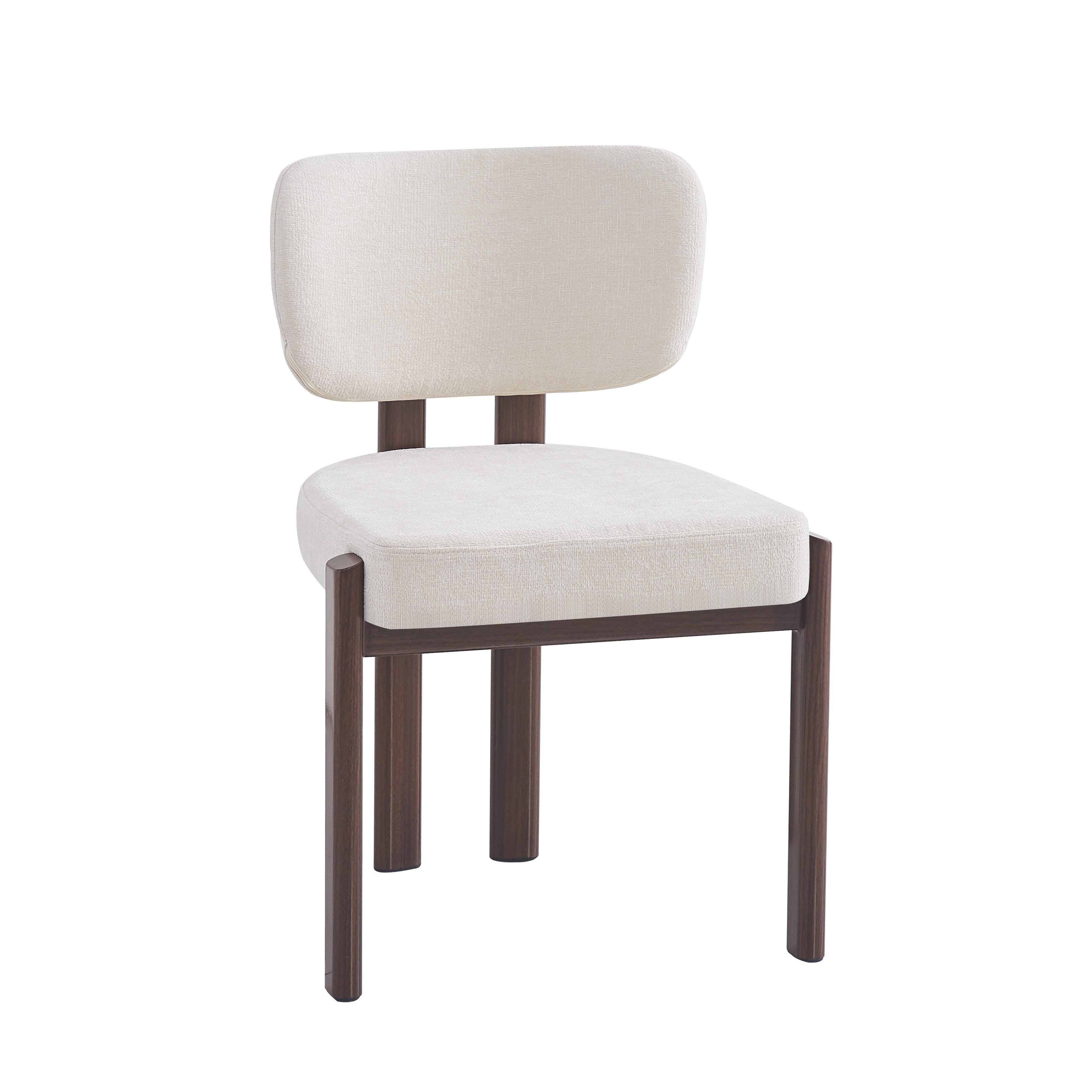 Chaise BAGUETTE effet noyer beige