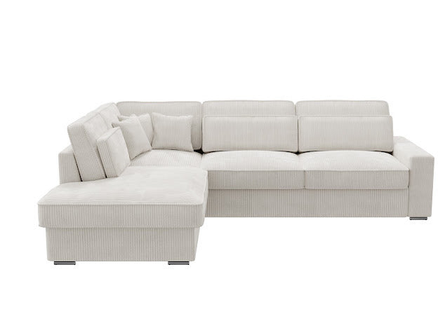Canapé d’angle BRISTOL côtelé