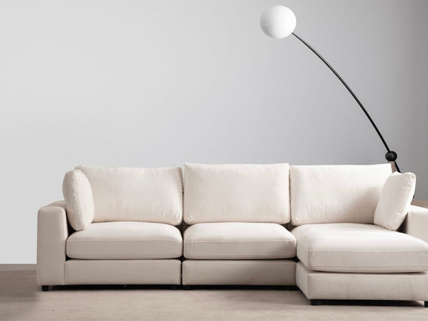 Canapé d’angle Julia 3+1 velours