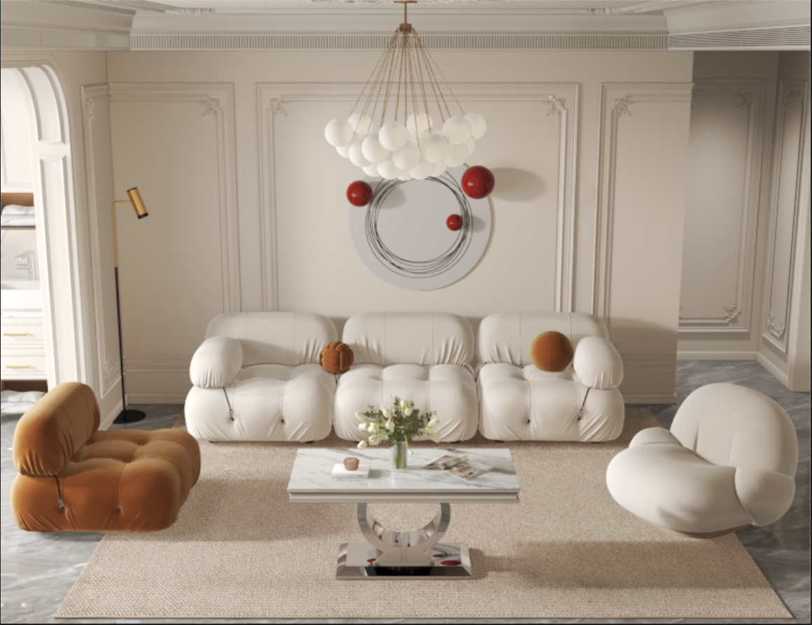 Table basse INVICTUS argenté