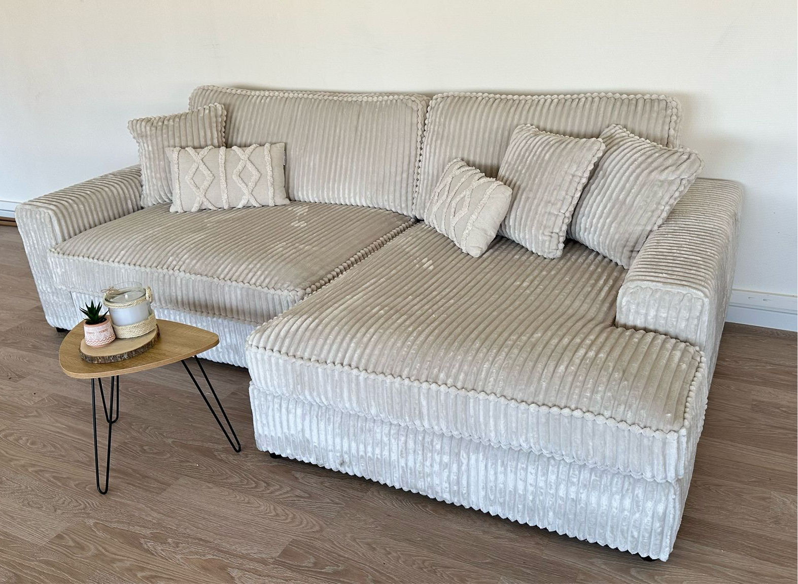 Mini Canapé d’angle LEXUS côtelé