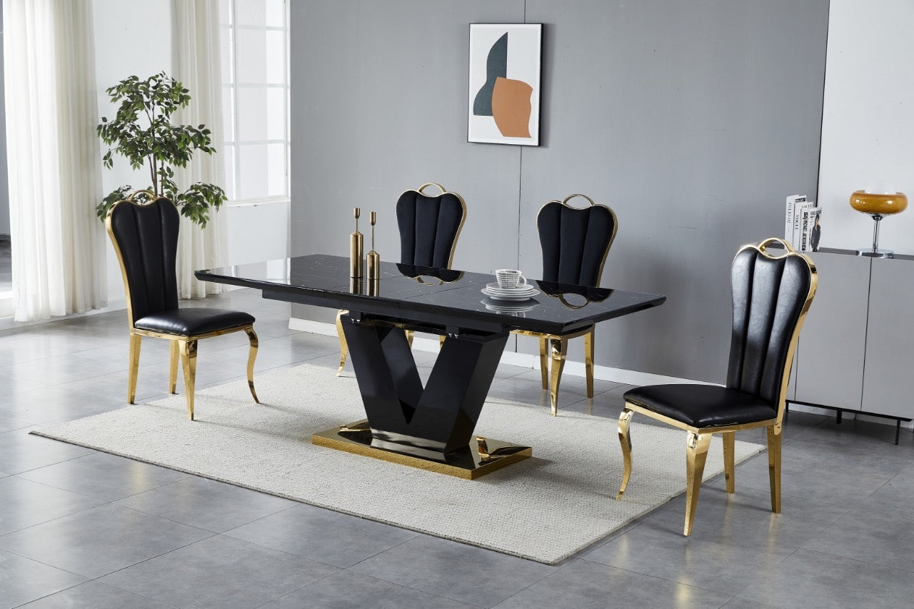 Table salle à manger moderne extensible 160 200 cm
