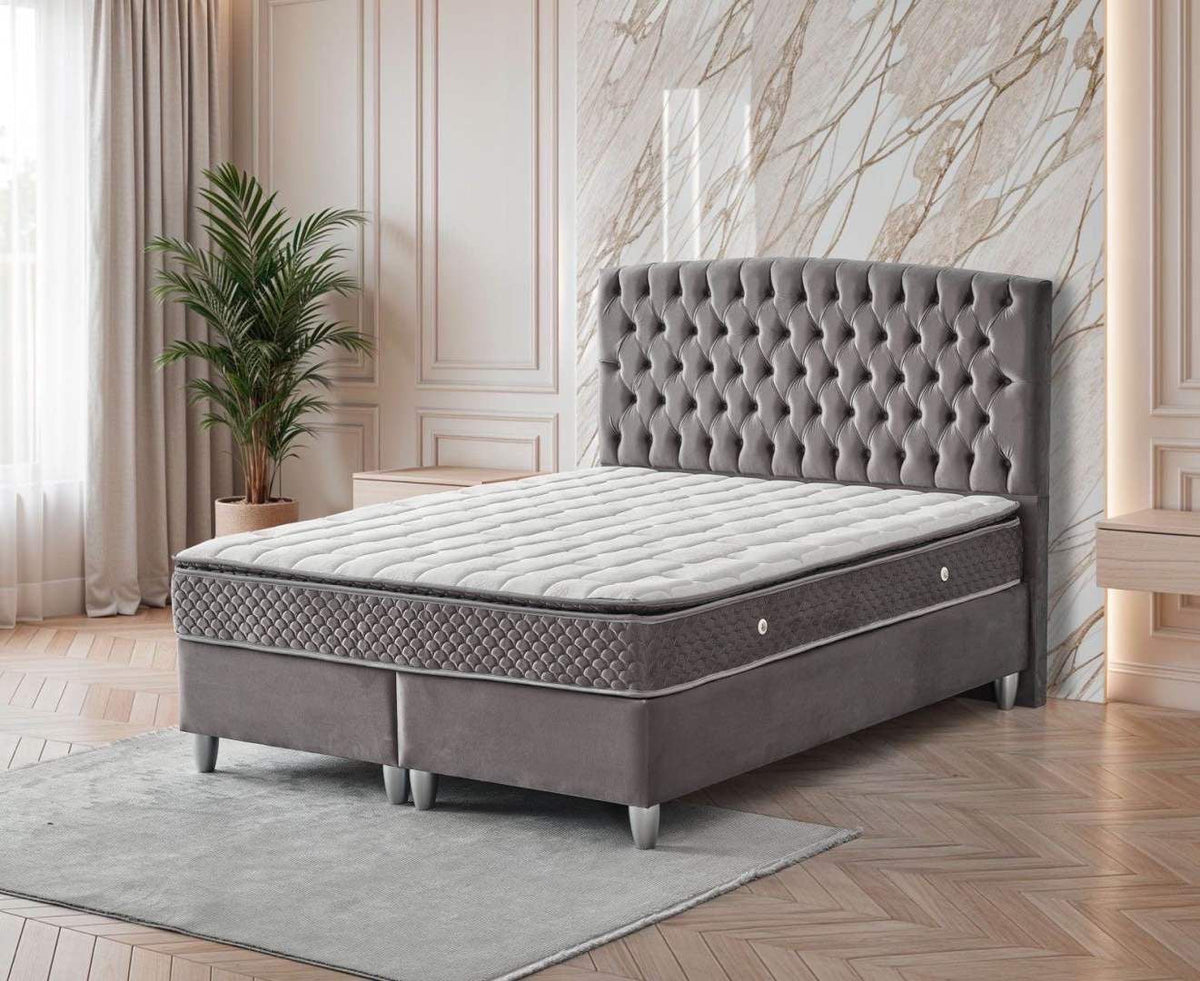 lit coffre Siena 160x200 avec rangement intégré dans une chambre moderne
