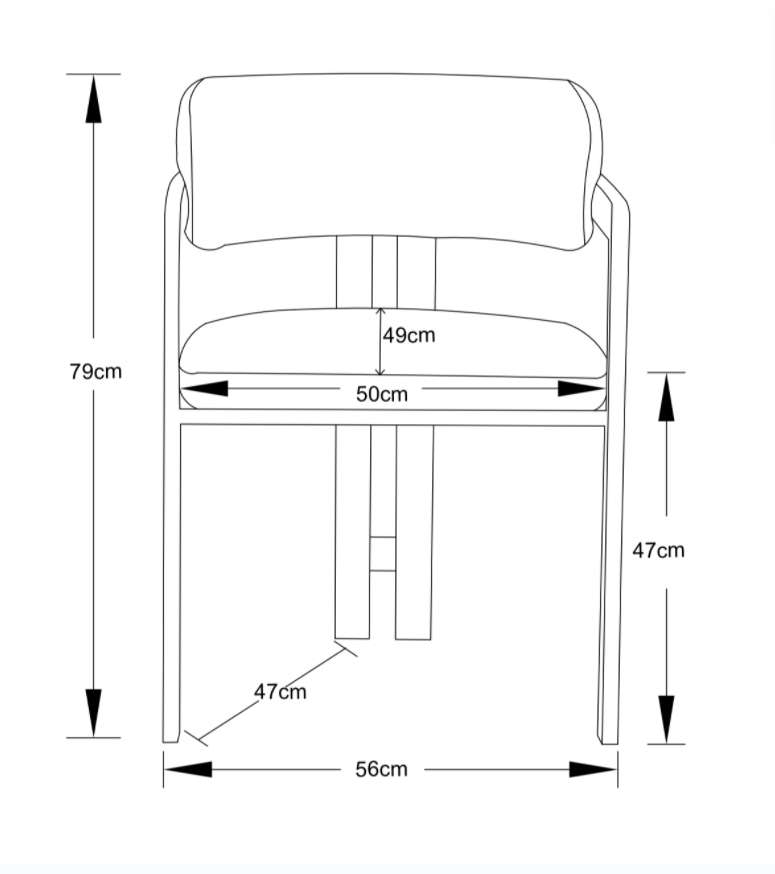 Chaise MELLOW pieds effet noyer blanc