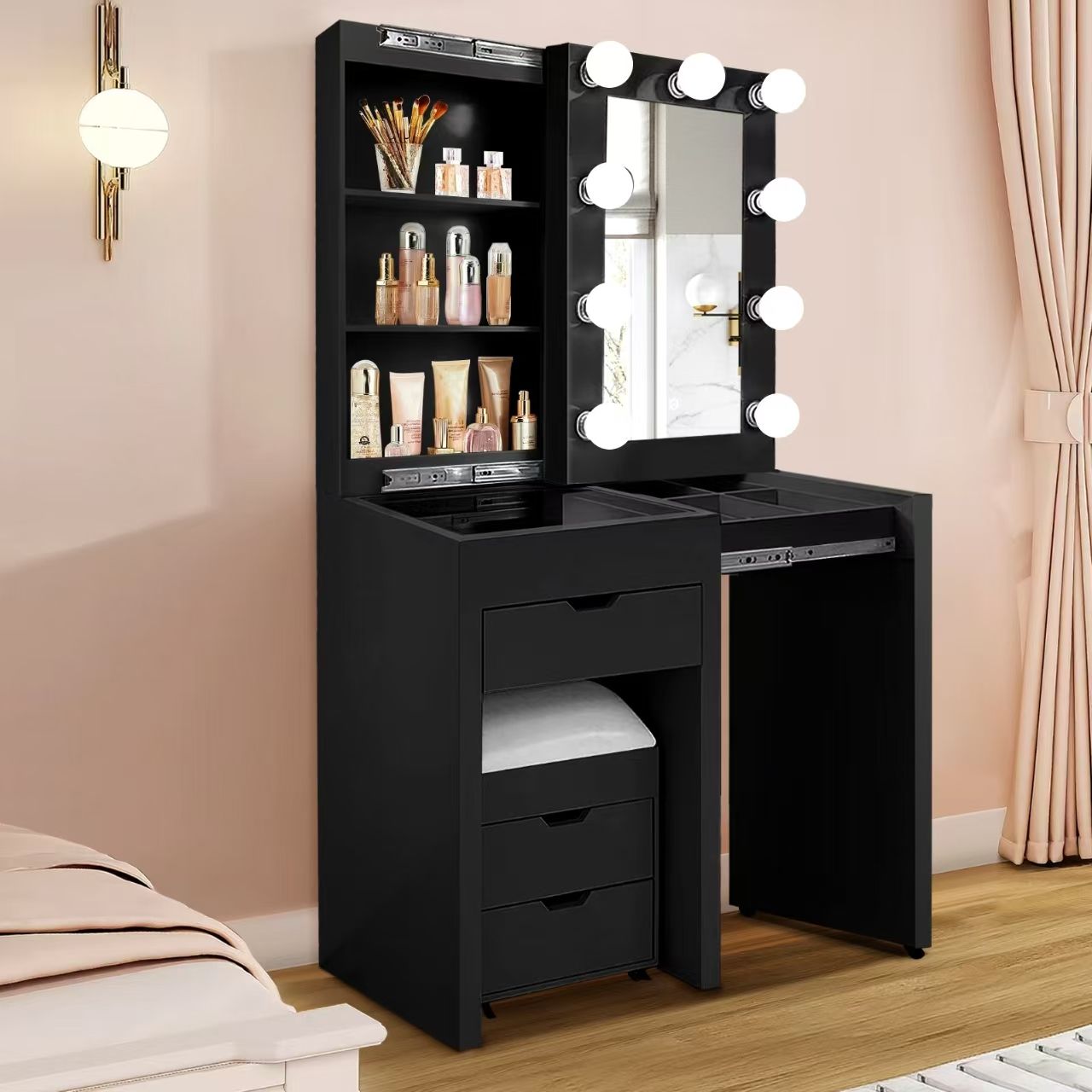 Coiffeuse à rallonge