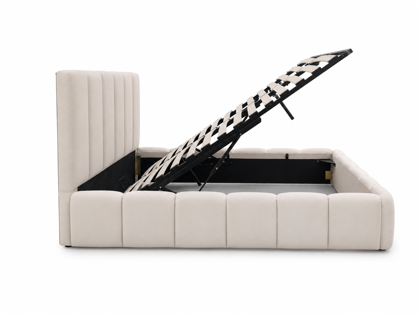 Lit coffre NARA beige