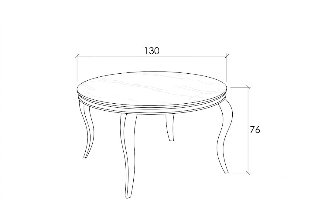 Table à manger ronde 130cm
