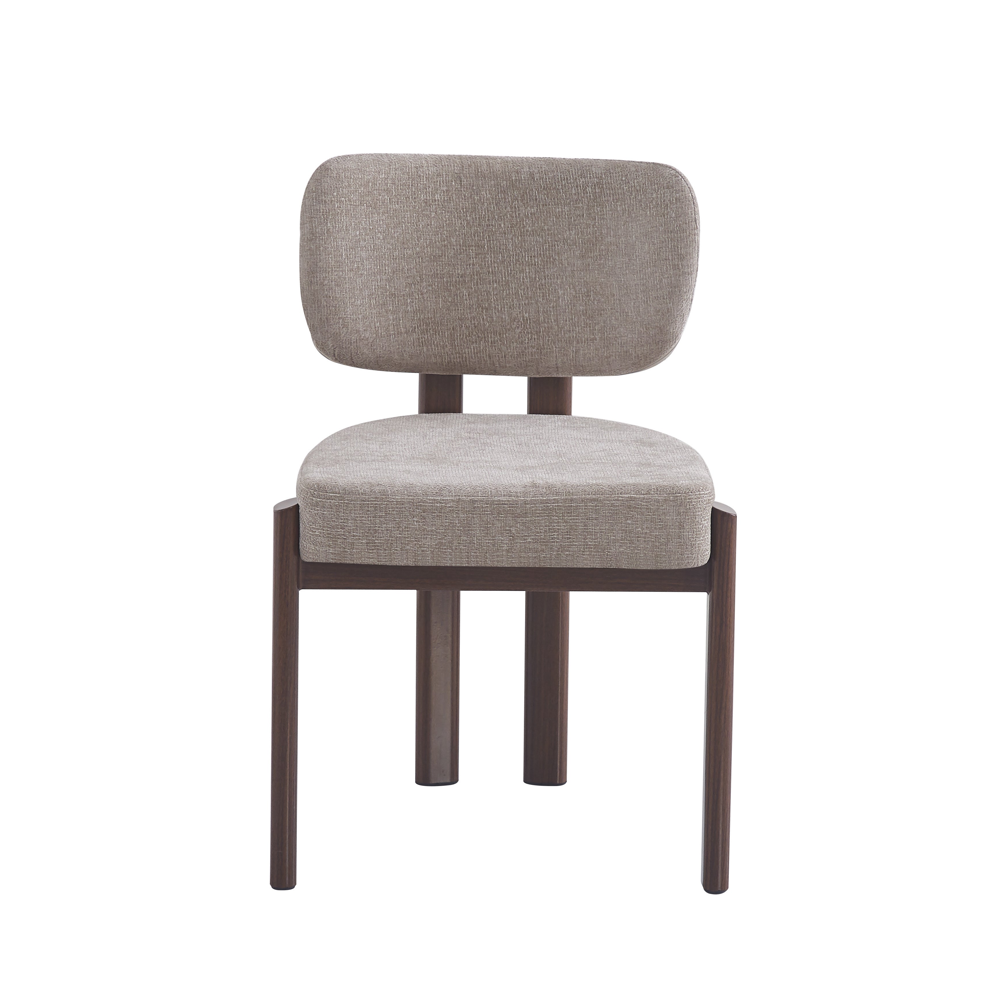 Chaise BAGUETTE effet noyer moka