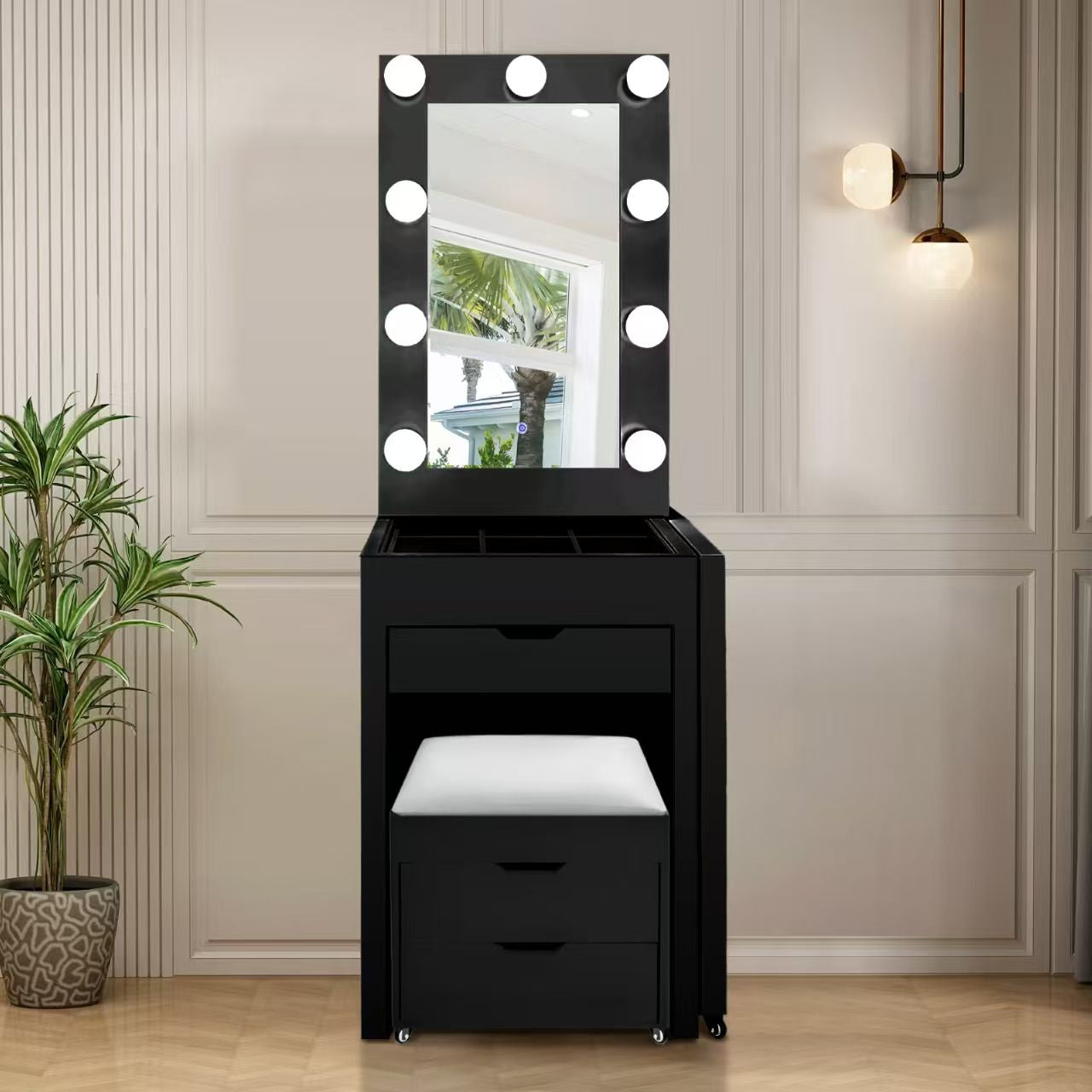 Coiffeuse à rallonge