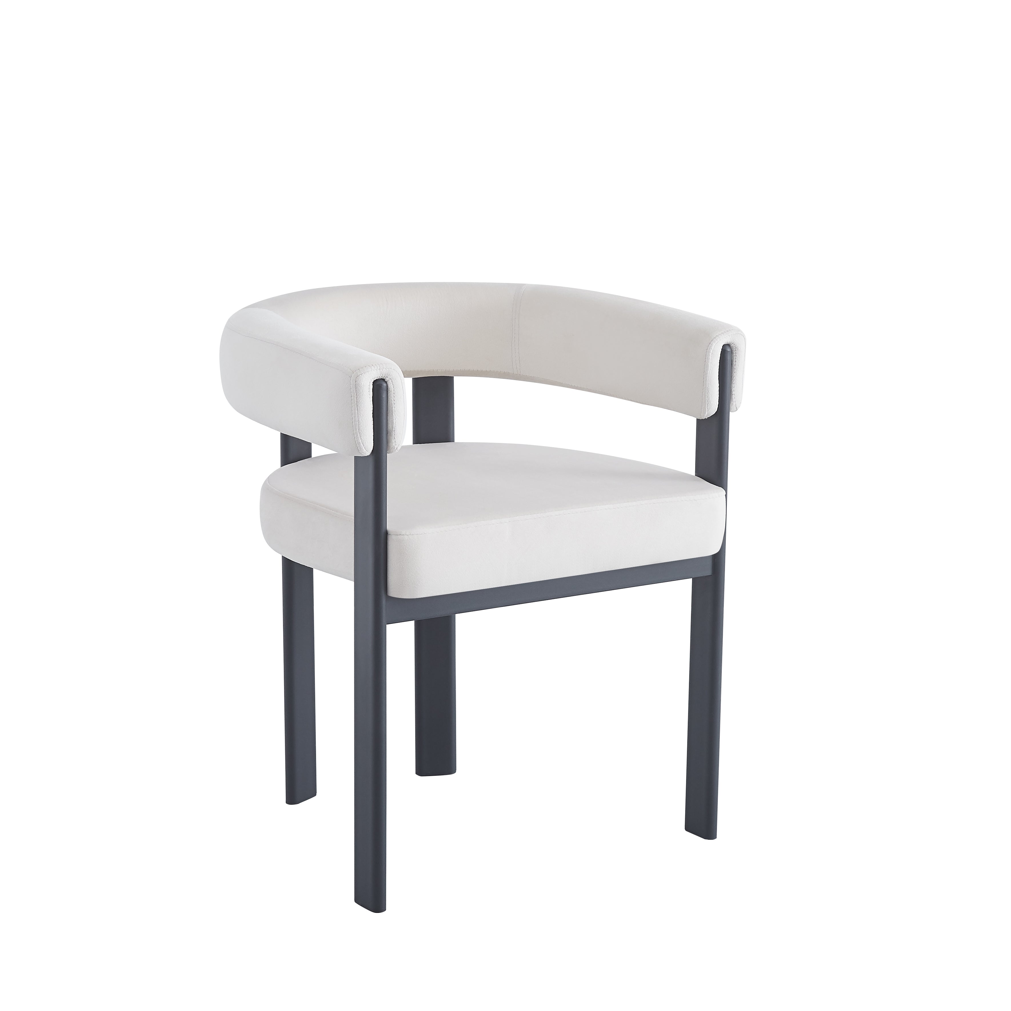 Chaise VAIANA beige, pieds noir
