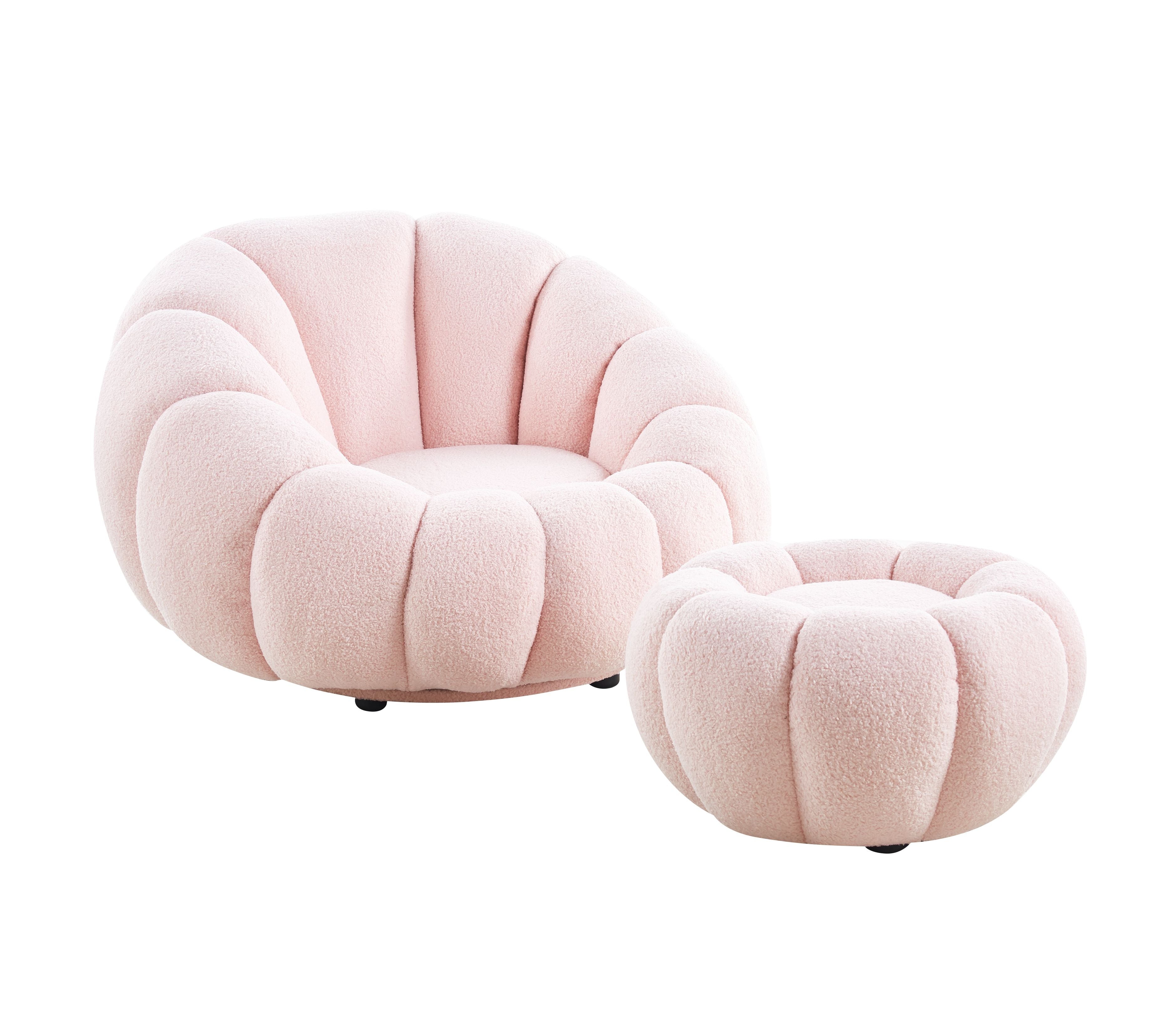 Fauteuil + Pouf pivotant COZY