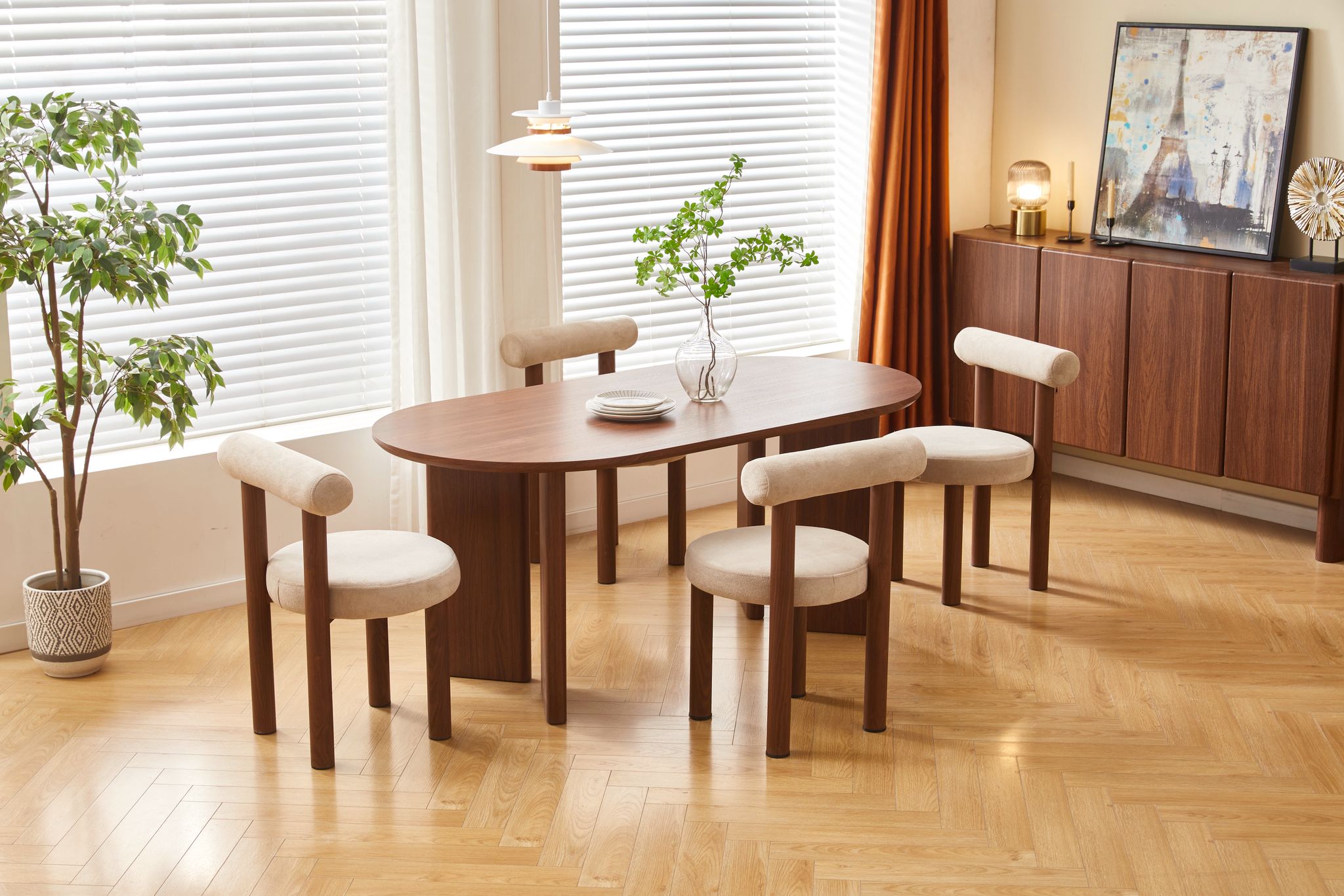 Table basse AMBRE noyer