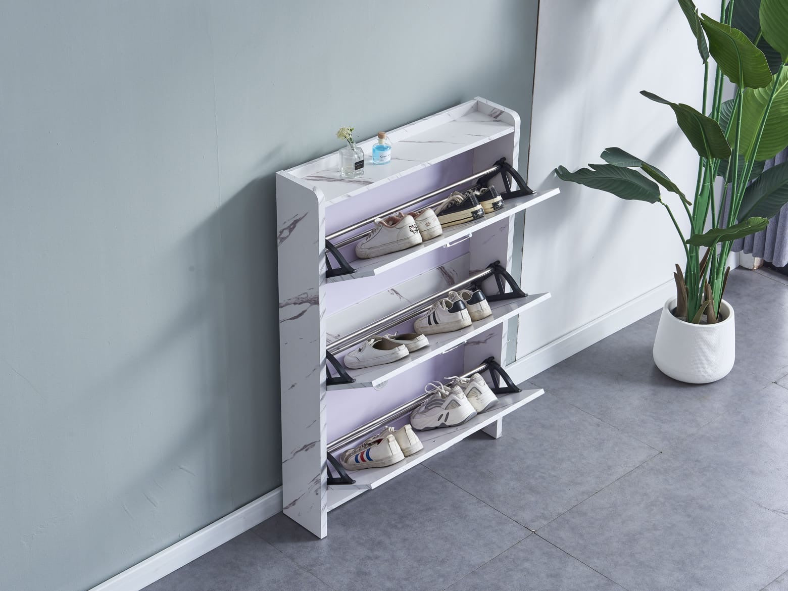 Meuble chaussures Marbré