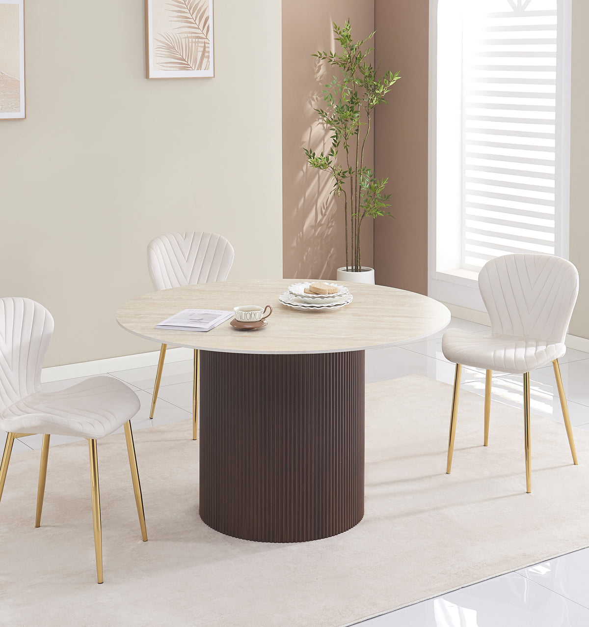 Table à manger BAIETA 120cm céramique