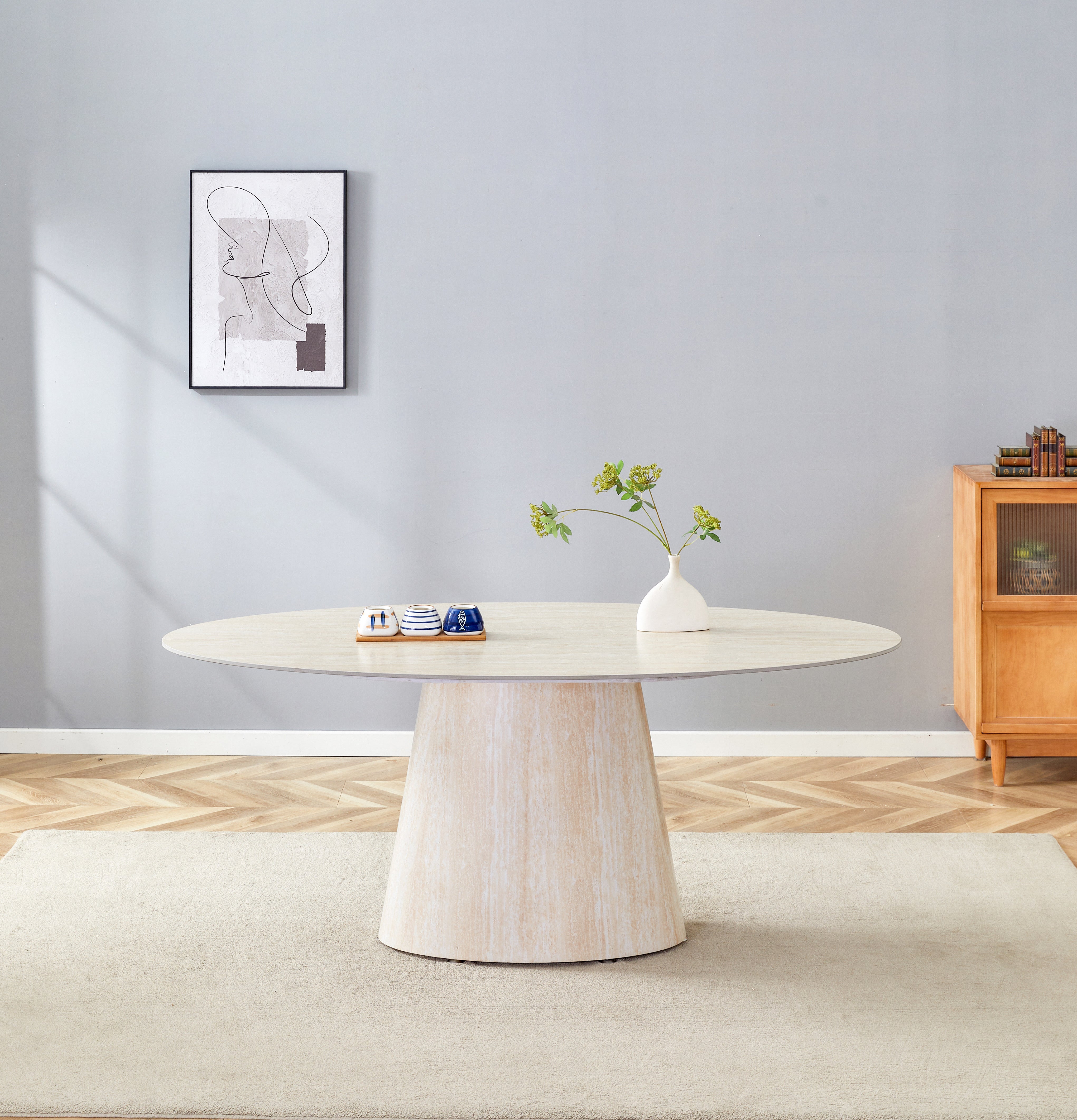 Table à manger OVA plateau céramique