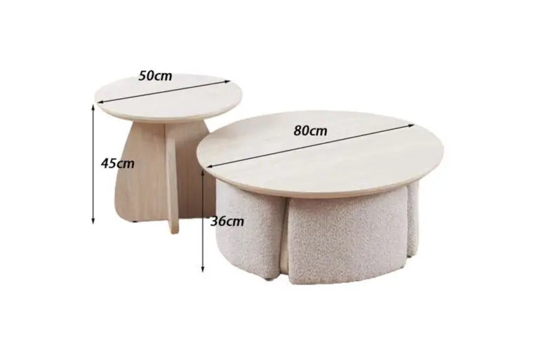 Table basse LISA + pouf