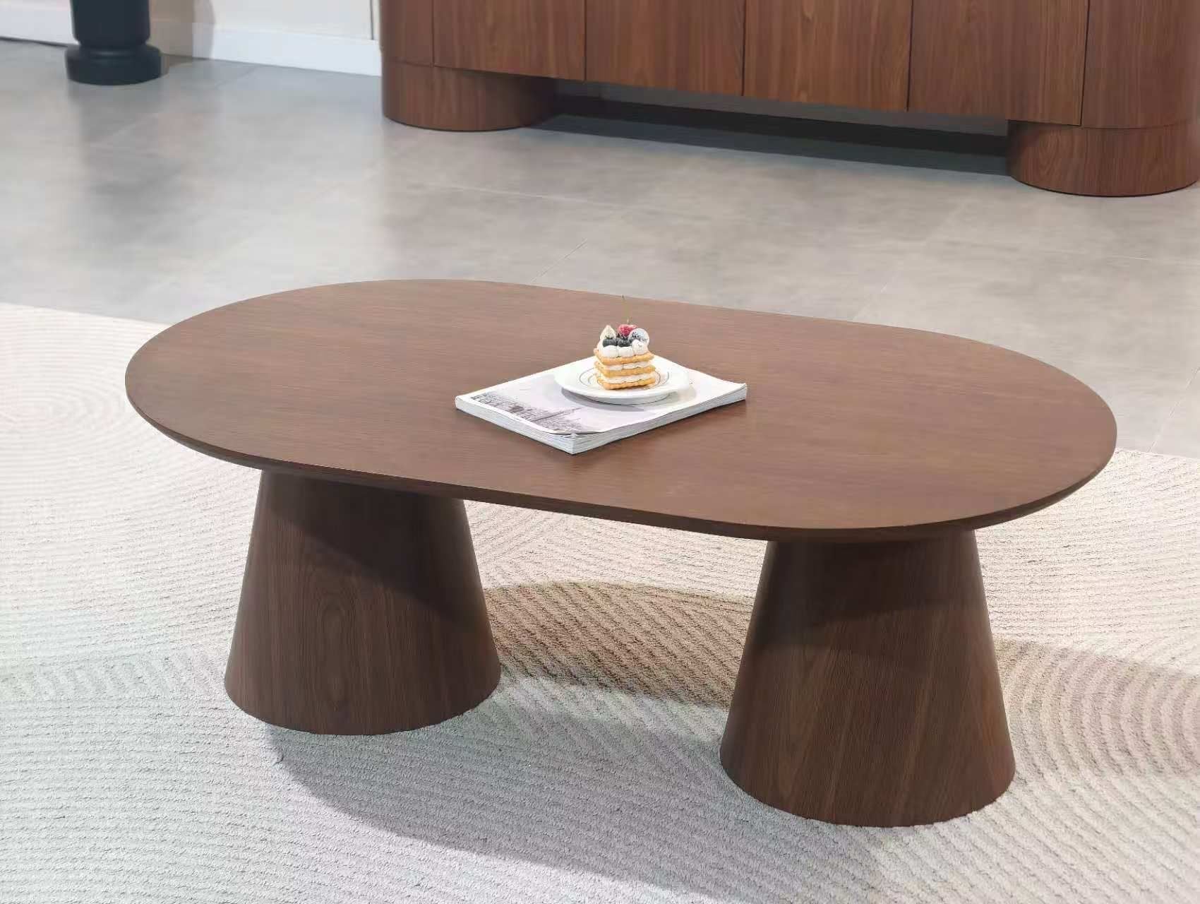 Table basse ICONIC céramique effet travertin
