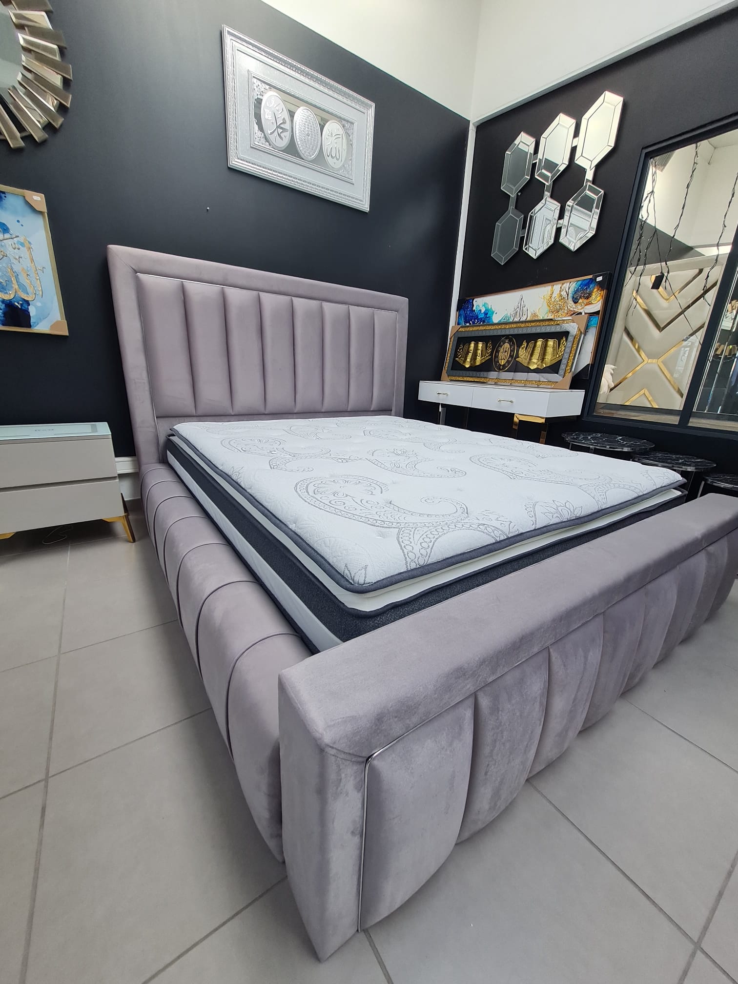 Cadre de lit PRESTIGE gris